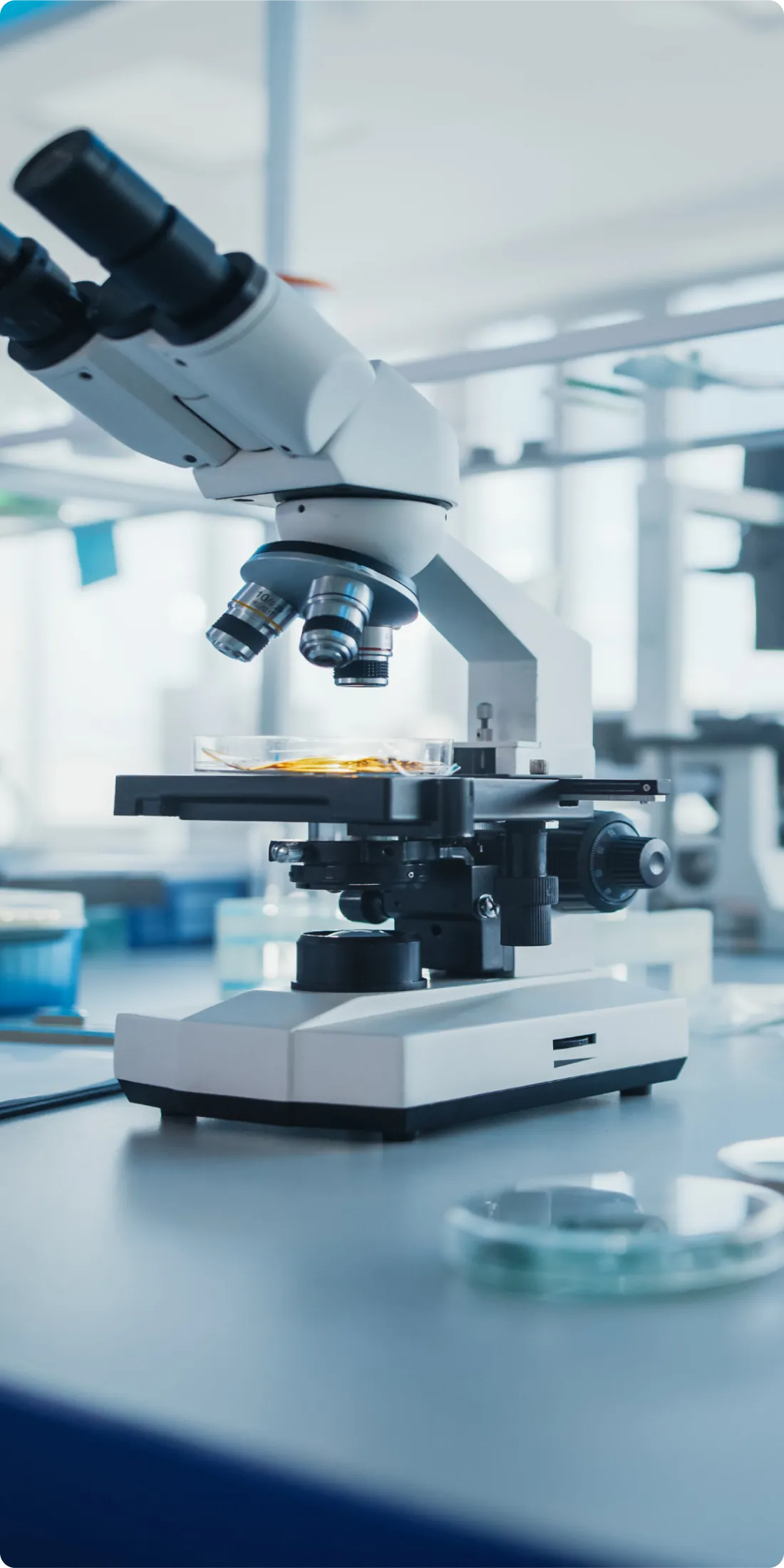 Microscope used for microbiome research